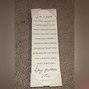 Inspirational Wall Art with Bible Verse